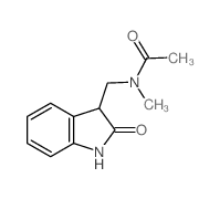 Acetamide,N-[(2,3-dihydro-2-oxo-1H-indol-3-yl)methyl]-N-methyl-结构式