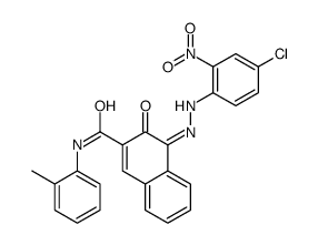 4-[(4-chloro-2-nitrophenyl)azo]-3-hydroxy-N-(2-methylphenyl)naphthalene-2-carboxamide Structure