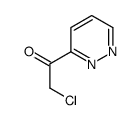 Ethanone, 2-chloro-1-(3-pyridazinyl)- (9CI) Structure