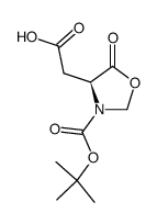 N-Boc-5-oxazolidinone-L-aspartic acid结构式