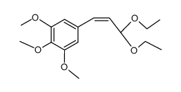 (Z)-3,3-Diethoxy-1-(3,4,5-trimethoxyphenyl)-1-propen结构式