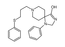 1-Phenyl-8-[3-(phenylthio)propyl]-1,3,8-triazaspiro[4.5]decan-4-one Structure