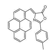 2-(4-methylphenyl)-4-(pyren-1-ylmethylidene)-1,3-oxazol-5-one Structure