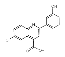 6-CHLORO-2-(3-HYDROXY-PHENYL)-QUINOLINE-4-CARBOXYLIC ACID picture