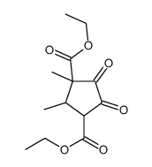 1,2-Dimethyl-4,5-dioxo-1,3-cyclopentanedicarboxylic acid diethyl ester structure