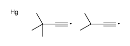 bis(3,3-dimethyl-1-butynyl)-Mercury Structure