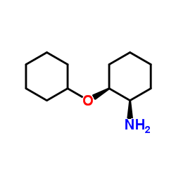 Cyclohexanamine, 2-(cyclohexyloxy)-, (1R-cis)- (9CI) structure