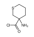 2H-Thiopyran-3-carbonyl chloride, 3-aminotetrahydro- (9CI)结构式