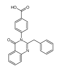 4-(2-benzyl-4-oxoquinazolin-3-yl)benzoic acid Structure