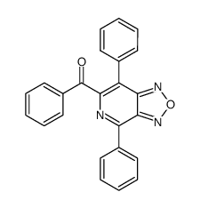 (4,7-diphenyl-[1,2,5]oxadiazolo[3,4-c]pyridin-6-yl)(phenyl)methanone Structure