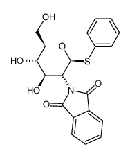 phenyl 2-deoxy-2-phthalimido-1-thio-β-D-glucopyranoside Structure