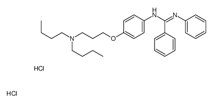 3-[4-(anilino-phenyl-methylidene)azaniumylphenoxy]propyl-dibutyl-azani um dichloride Structure