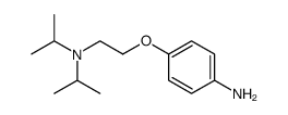 4-[(diisopropylamino)ethoxy]aniline Structure