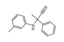 2-phenyl-2-(m-tolylamino)propanenitrile Structure