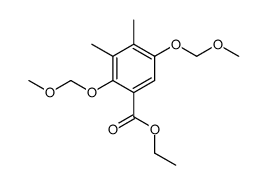 ethyl 2,5-bis(methoxymethoxy)-3,4-dimethylbenzoate结构式