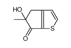 5-hydroxy-5-methyl-4H-cyclopenta[b]thiophen-6-one Structure