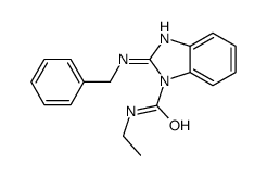 2-(benzylamino)-N-ethylbenzimidazole-1-carboxamide结构式