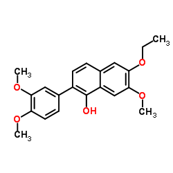 2-(3,4-Dimethoxyphenyl)-6-ethoxy-7-methoxy-1-naphthol picture