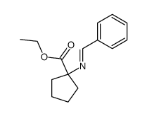 ethyl N-benzylidene-1-aminocyclopentanecarboxylate结构式