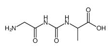 DL-2-(N'-glycyl-ureido)-propionic acid结构式