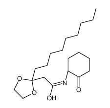 2-(2-nonyl-1,3-dioxolan-2-yl)-N-[(1S)-2-oxocyclohexyl]acetamide Structure