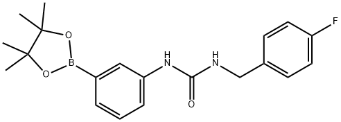 1-(4-fluorobenzyl)-3-(3-(4,4,5,5-tetramethyl-1,3,2-dioxaborolan-2-yl)phenyl)urea picture