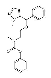 phenyl 2-((1-methyl-1H-pyrazol-5-yl)(phenyl)methoxy)ethylmethylcarbamate Structure