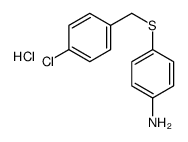 4-[(4-chlorophenyl)methylsulfanyl]aniline,hydrochloride结构式