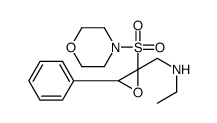 N-[(2-morpholin-4-ylsulfonyl-3-phenyloxiran-2-yl)methyl]ethanamine Structure