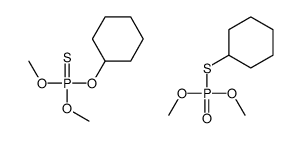 cyclohexyloxy-dimethoxy-sulfanylidene-λ5-phosphane,dimethoxyphosphorylsulfanylcyclohexane结构式