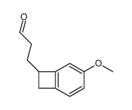 3-(4-methoxy-7-bicyclo[4.2.0]octa-1(6),2,4-trienyl)propanal Structure