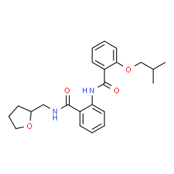 2-isobutoxy-N-(2-{[(tetrahydro-2-furanylmethyl)amino]carbonyl}phenyl)benzamide结构式