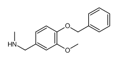 N-[4-(BENZYLOXY)-3-METHOXYBENZYL]-N-METHYLAMINE结构式