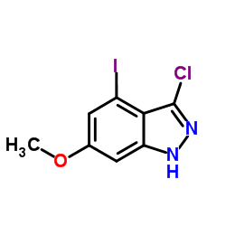 3-Chloro-4-iodo-6-methoxy-1H-indazole Structure