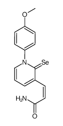 Z-3-(2-carbamidovinyl)-1-(4-methoxyphenyl)-2(1H)-pyridineselone Structure