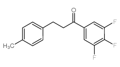 3-(4-METHYLPHENYL)-3',4',5'-TRIFLUOROPROPIOPHENONE结构式