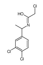 2-氯-N-[1-(3,4-二氯苯基)乙基]乙酰胺结构式