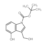 1-BOC-4-HYDROXY-3-HYDROXYMETHYLINDOLE Structure