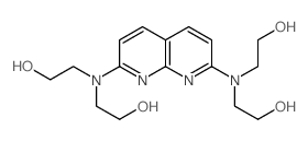 Ethanol,2,2',2'',2'''-(1,8-naphthyridine-2,7-diyldinitrilo)tetrakis- (9CI) Structure