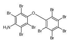 2,3,5,6-tetrabromo-4-(2,3,4,5,6-pentabromophenoxy)aniline Structure