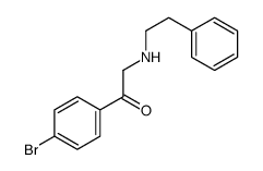 1-(4-bromophenyl)-2-(2-phenylethylamino)ethanone Structure