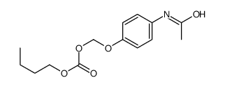 (4-acetamidophenoxy)methyl butyl carbonate结构式