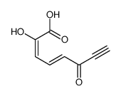 2-hydroxy-6-oxoocta-2,4-dien-7-ynoic acid结构式