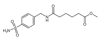 methyl 6-oxo-6-((4-sulfamoylbenzyl)amino)hexanoate Structure