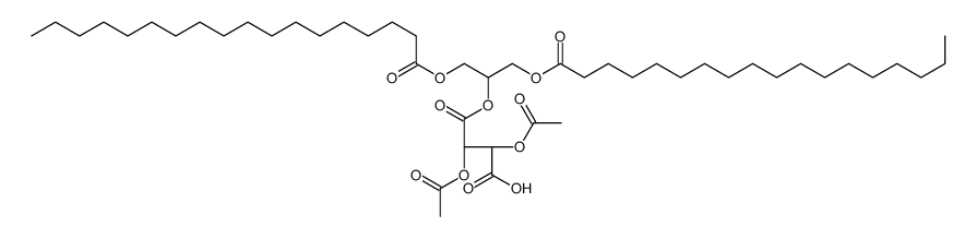 (2R,3R)-2,3-diacetyloxy-4-[1,3-di(octadecanoyloxy)propan-2-yloxy]-4-oxobutanoic acid Structure