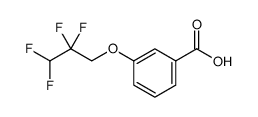 Benzoic acid, 3-(2,2,3,3-tetrafluoropropoxy) structure