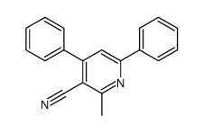 2-Methyl-4,6-diphenylnicotinonitrile结构式