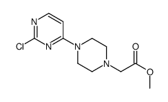 methyl 2-[4-(2-chloropyrimidin-4-yl)piperazin-1-yl]acetate Structure