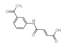 (2E)-4-[(3-Acetylphenyl)amino]-4-oxobut-2-enoic acid Structure