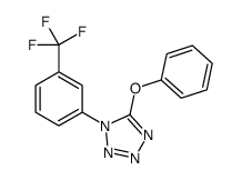 5-phenoxy-1-[3-(trifluoromethyl)phenyl]tetrazole Structure